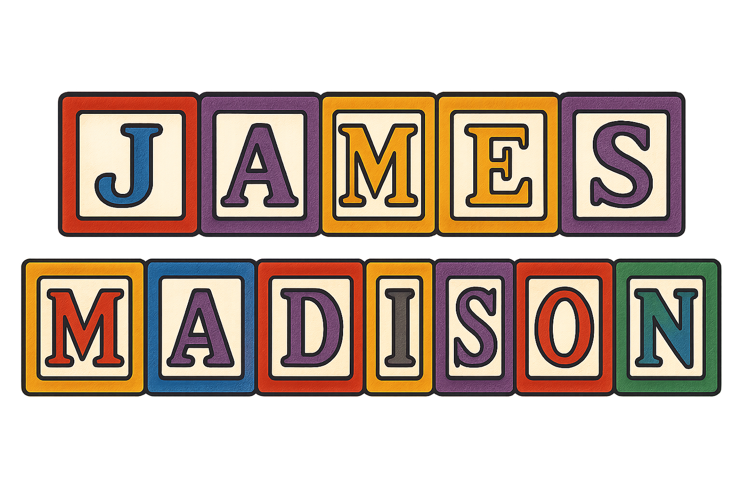 James Madison Blocks Tee