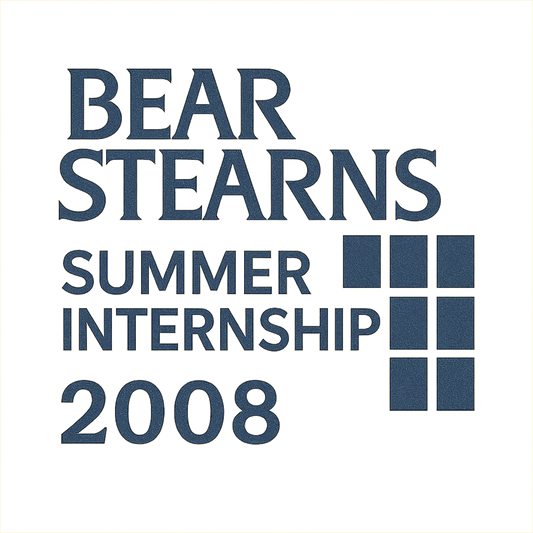 Bear Stearns Summer Internship 2008