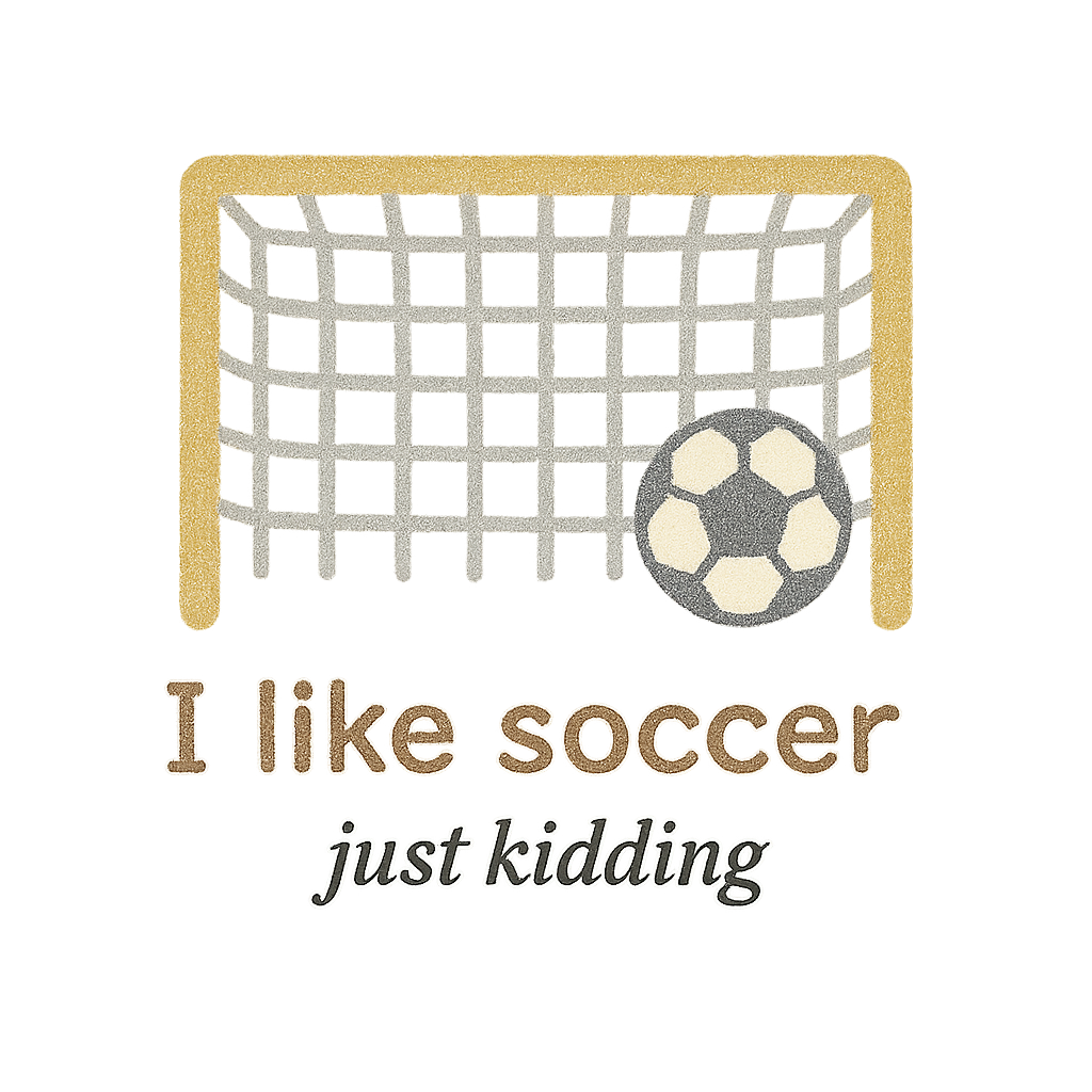 I like soccer (just kidding)