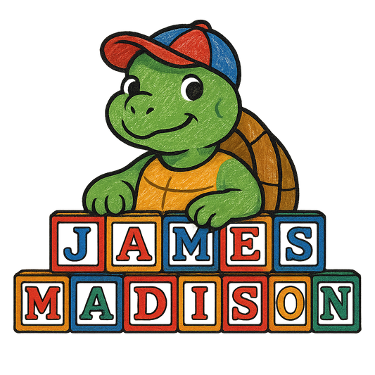 James Madison: Turtle Time Chest Logo