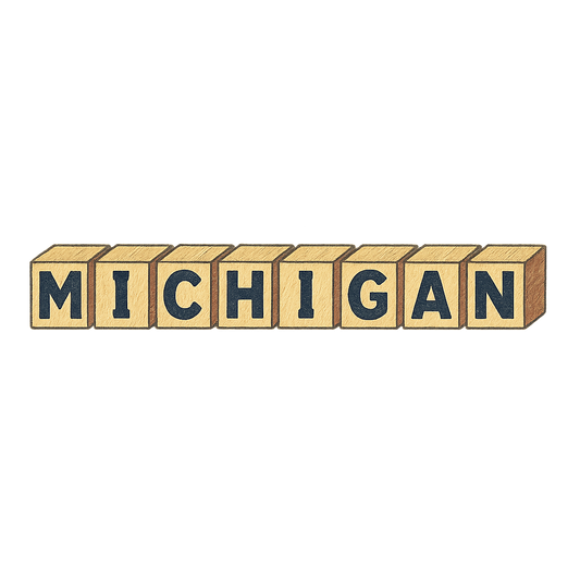 Michigan Blocks Tee